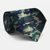 Cravate Camo en bois incandescent (Roulé)