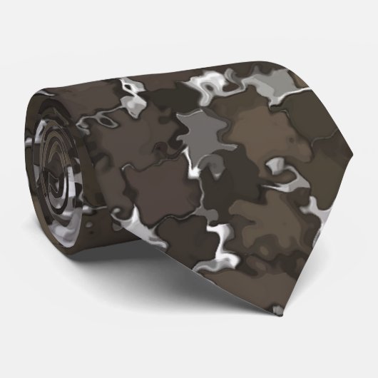 Cravate Camo Feuille écarse (Roulé)