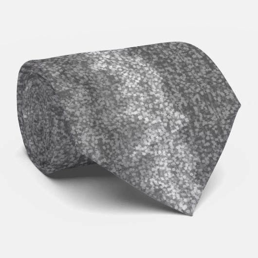 Cravate Camo feuille grise (Roulé)