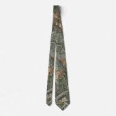 Cravate Camo forêt avec motif de feuilles sèches (Dos)