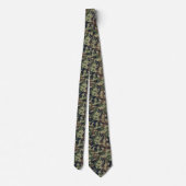 Cravate Camo Fun – Camouflage Vert Bois (Dos)