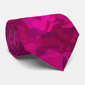 Cravate Camo rose (Roulé)