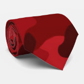 Cravate Camo rouge foncé, profond, Camouflage (Roulé)