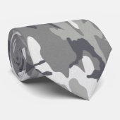 Cravate Camo urbain gris (Roulé)