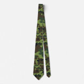 Cravate Camo vert (Devant)