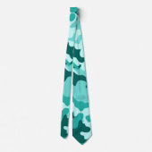 Cravate Camo vert Turquoise (Dos)