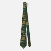 Cravate Camo Verts Nuancés (Devant)