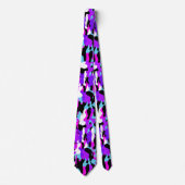 Cravate Camo violet spécial (Devant)