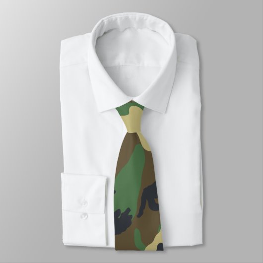 Cravate Camo Woodland (Attaché)