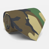 Cravate Camo Woodland (Roulé)