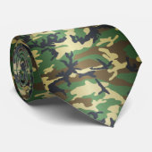 Cravate Camo Woodland (Roulé)