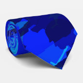 Cravate Camouflage bleu (Roulé)