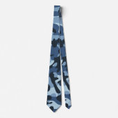 Cravate Camouflage bleu (Devant)
