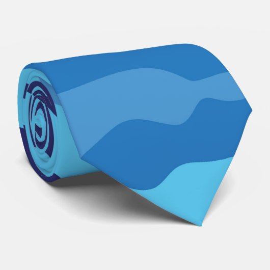 Cravate Camouflage bleu (Roulé)