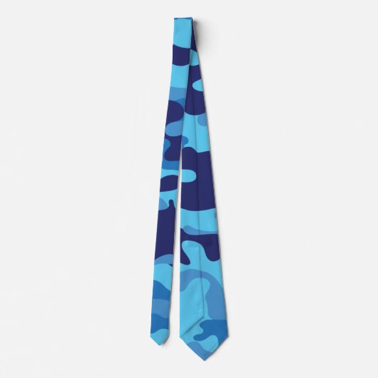 Cravate Camouflage bleu (Dos)