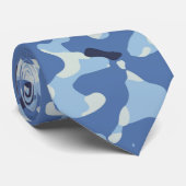 Cravate Camouflage bleu et noir (Roulé)