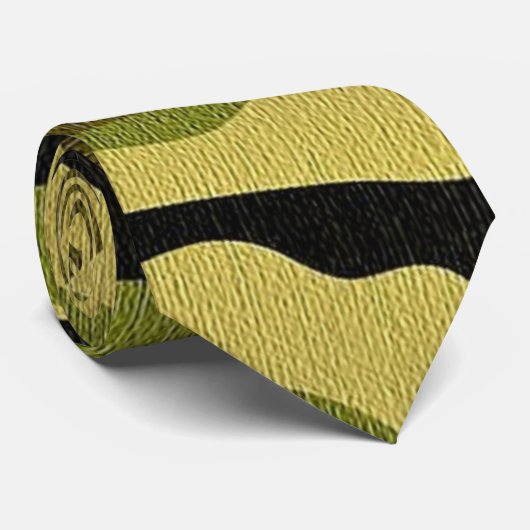 Cravate Camouflage Brown Vert Et Noir (Roulé)