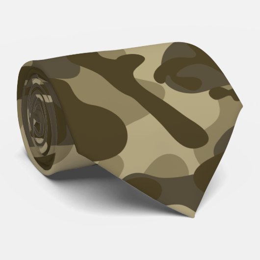 Cravate Camouflage central (Roulé)