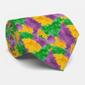 Cravate Camouflage de Pointillize d'aquarelle de mardi (Roulé)