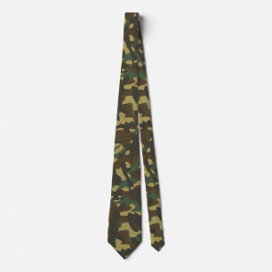 Cravate Camouflage forestier