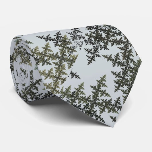 Cravate Camouflage fractal - Hiver (Roulé)