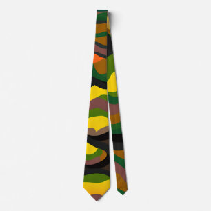 Cravate Camouflage gros pierres Rainbow Motif