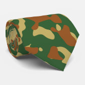 Cravate Camouflage kaki en Brown et vert (Roulé)