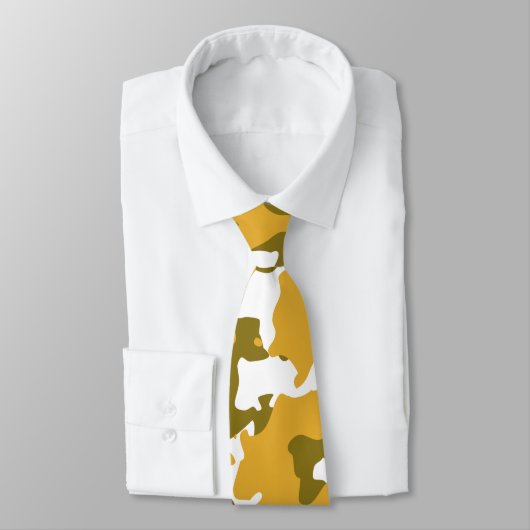 Cravate Camouflage militaire américain Camo vert Motif san (Attaché)