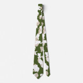 Cravate Camouflage militaire américain Camo vert Motif san (Devant)
