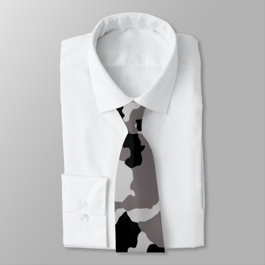Cravate Camouflage militaire gris (Attaché)