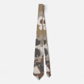 Cravate Camouflage Militaire Tons Terre Bruns (Devant)