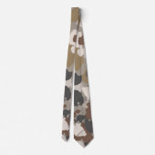 Cravate Camouflage Militaire Tons Terre Bruns (Dos)