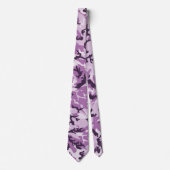 Cravate Camouflage Motif rose violet (Devant)