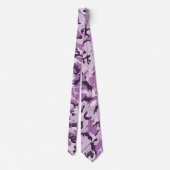 Cravate Camouflage Motif rose violet (Dos)