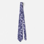 Cravate Camouflage Navy Violet   (Devant)