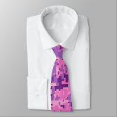 Cravate Camouflage numérique rose-chaud (Attaché)