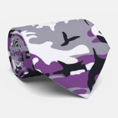 Cravate Camouflage pourpre (Roulé)