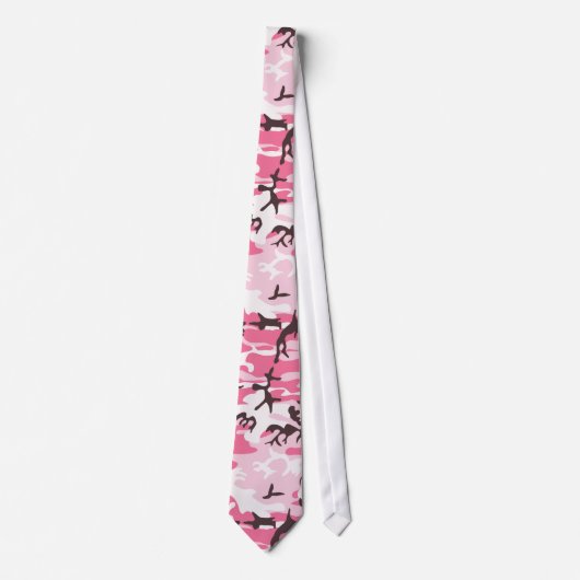 Cravate Camouflage rose (Devant)