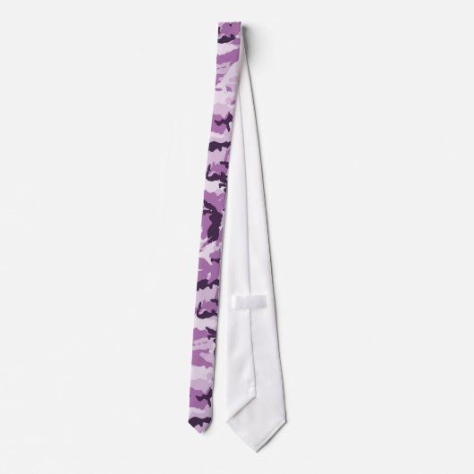 Cravate Camouflage rose Motif militaire (Dos)