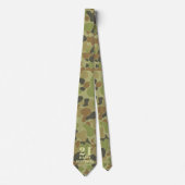 Cravate Camouflage vert Auscam (Devant)