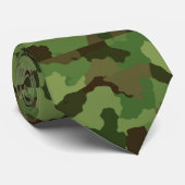 Cravate Camouflage vert de l'armée (Roulé)