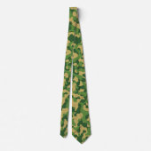 Cravate Camouflage vert en kaki (Dos)