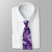 Cravate Camouflage violet, Armée (Attaché)