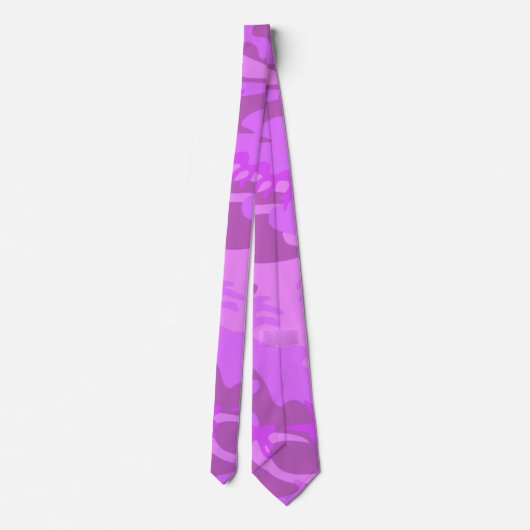 Cravate Camouflage violet clair (Dos)
