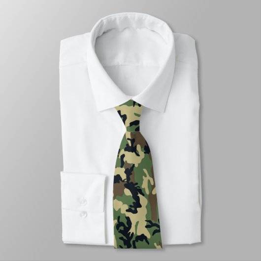 Cravate Camouflage Woodland (Attaché)