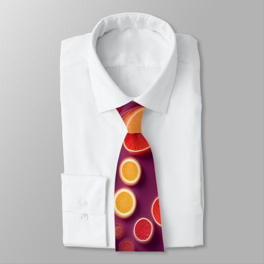 Cravate Campari Soda Grapefruit Motif coloré (Attaché)