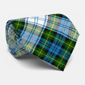 Cravate Campbell Crest sur tartan de robe (Roulé)