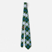 Cravate Campbell Crest sur tartan de robe (Dos)
