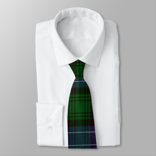 Cravate Campbell Tartan Green Plaid (Attaché)