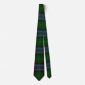 Cravate Campbell Tartan Green Plaid (Devant)